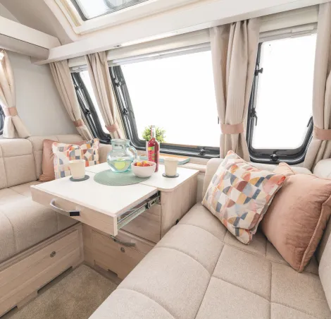 The lounge of the Elddis Whirlwind