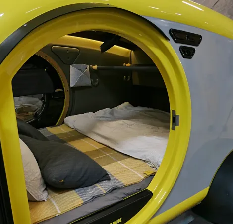 Inside of a Mink Camper