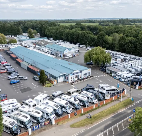 Yorkshire Caravans and Motorhomes aerial view