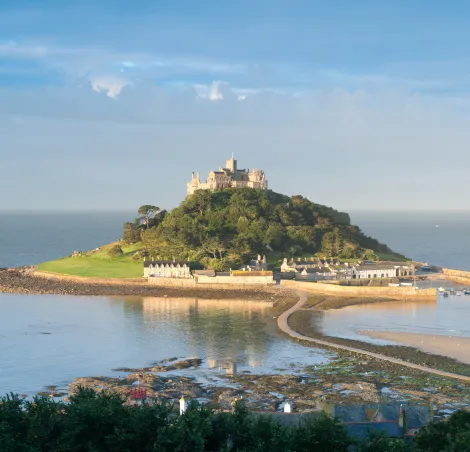 Set on a low tide, St Michael’s Mount is a must see in Cornwall 2026