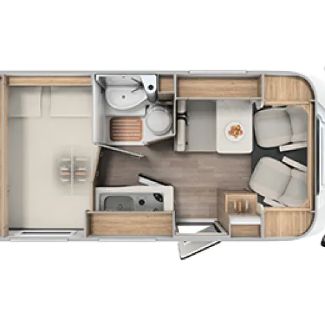 Carado Van V132 layout diagram