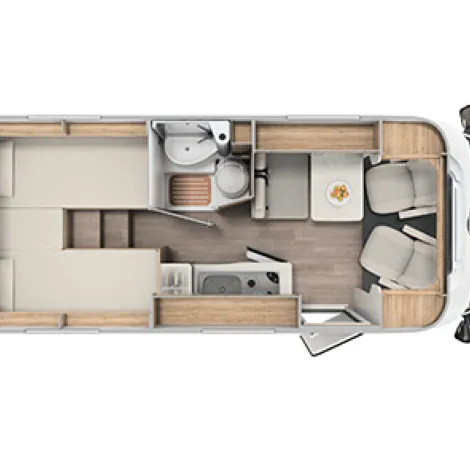 Carado Van V337 layout diagram