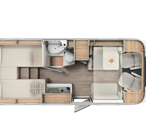 Carado Van V347 layout diagram