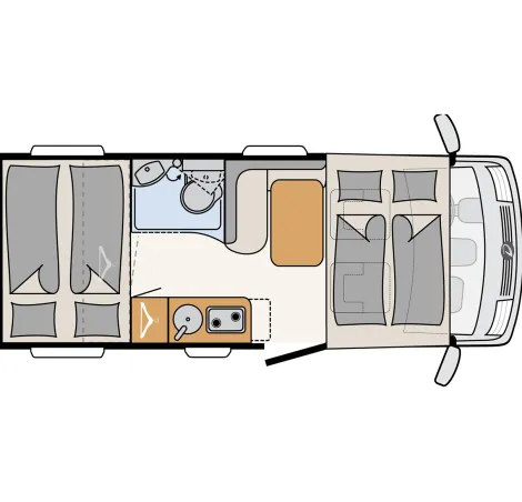 Dethleffs Globebus I 1 layout