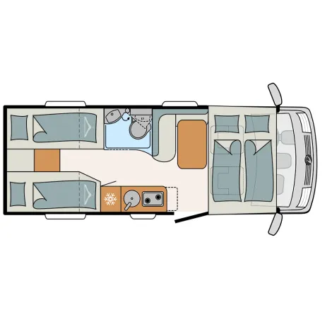 Dethleffs Globebus I 4 layout