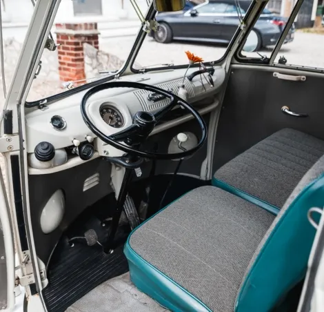 Interior of 1966 Volkswagen Type T1 Split Screen 