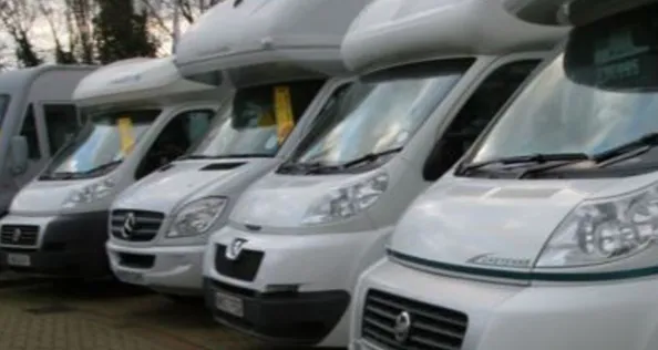 Motorhome dealer forecourt