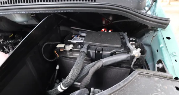A motorhome battery
