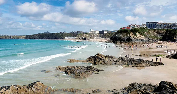 Back British Holidays - beach at Newquay