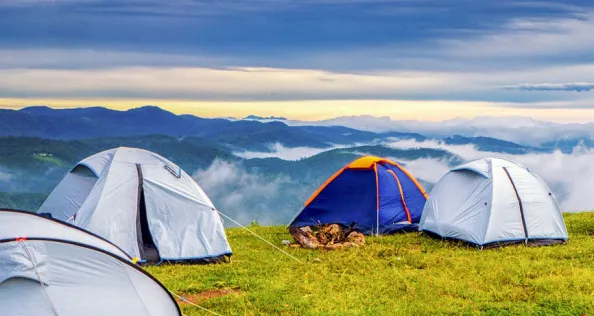 Wildcamping in countryside
