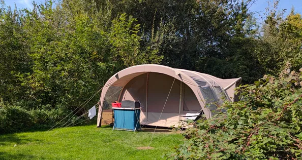 Tent on a sunny day