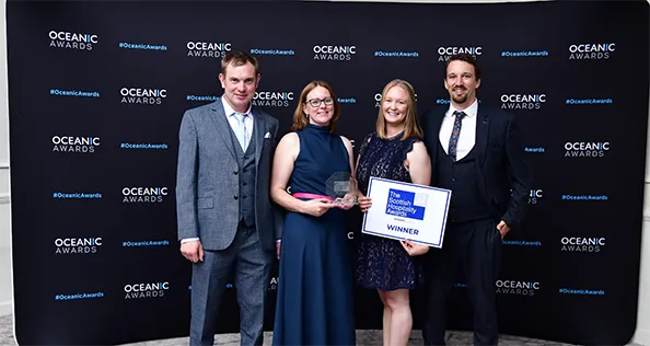 Linwater team with their award