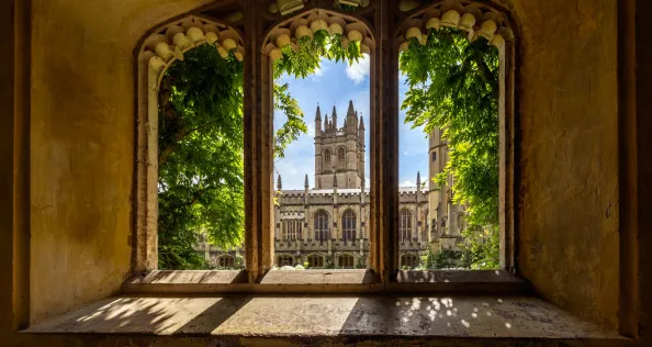 Oxford, England, UK - July 23, 2023: Magdalen College, Oxford University, Oxford, Oxfordshire, England, UK