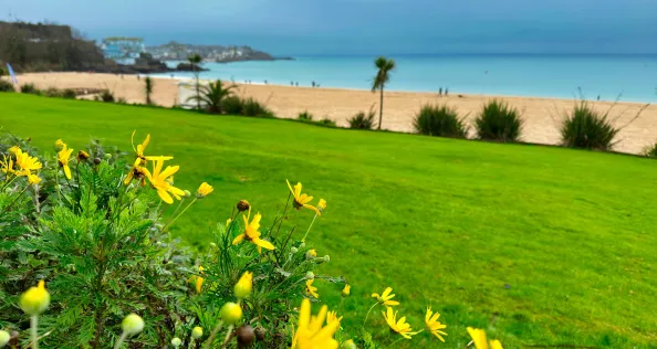 St Ives beach in Cornwall, UK