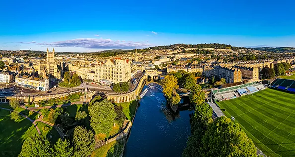 Bath aerial view