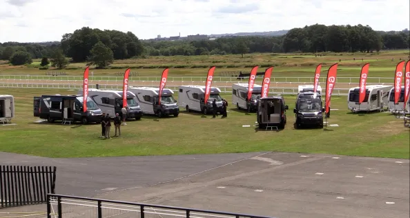 Elddis 2026 Season launch picture showing motorhomes and campervans