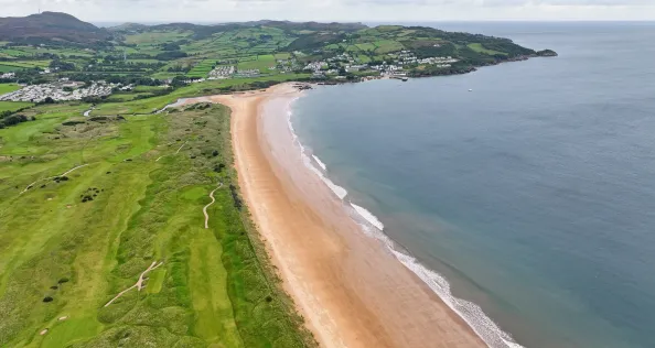 Picturesque UK coastal beach