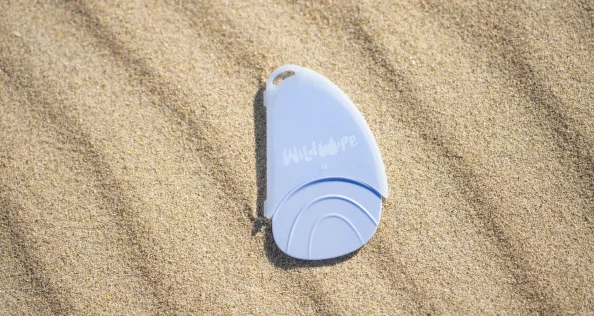 Wild Wipe with case on sand
