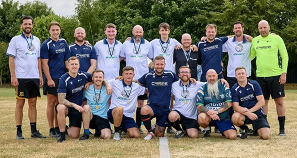 The headline attraction of the charity sports day was a five-a-side football match, with the Swift team coming out on top over rivals Willerby