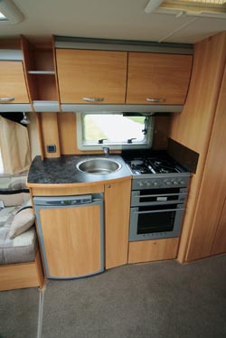 sterling elite caravan kitchen image