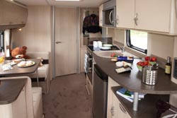 sterling elite caravan interior